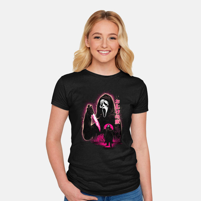 Attack Of Ghostface-Womens-Fitted-Tee-hypertwenty