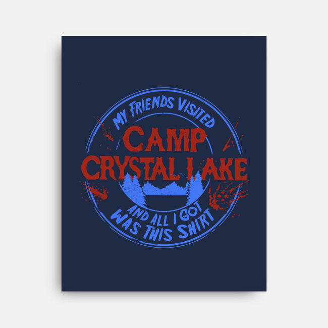 Camp Crystal Lake Souvenir-None-Stretched-Canvas-estudiofitas