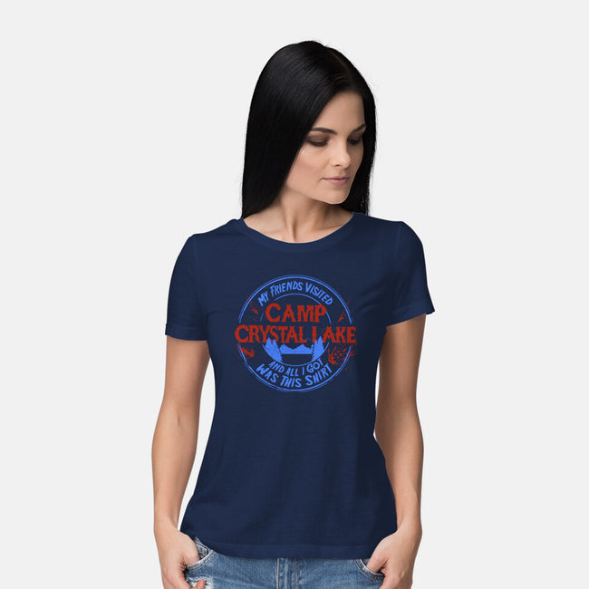 Camp Crystal Lake Souvenir-Womens-Basic-Tee-estudiofitas