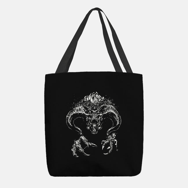 Demon Behind The Shadows-None-Basic Tote-Bag-DrMonekers