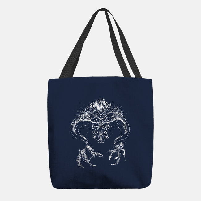 Demon Behind The Shadows-None-Basic Tote-Bag-DrMonekers