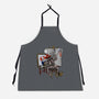 Triple Clown Portrait-Unisex-Kitchen-Apron-zascanauta