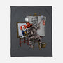 Triple Clown Portrait-None-Fleece-Blanket-zascanauta