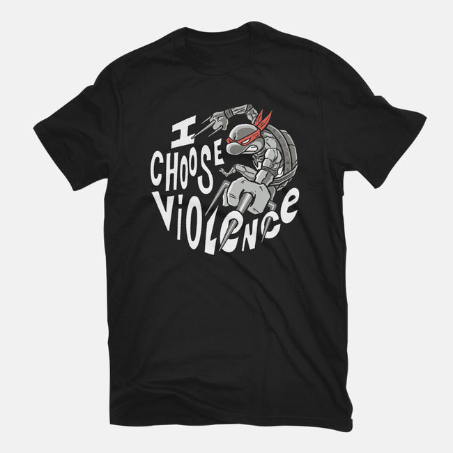 I Choose Violence Turtle-Mens-Heavyweight-Tee-naomori