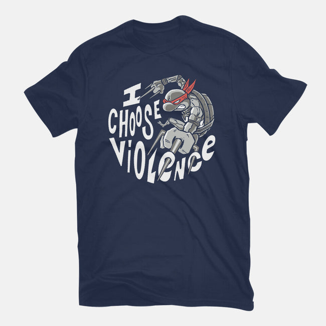 I Choose Violence Turtle-Unisex-Basic-Tee-naomori