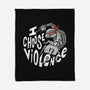 I Choose Violence Turtle-None-Fleece-Blanket-naomori