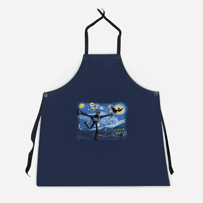 Starry Wild Night-Unisex-Kitchen-Apron-Wenceslao A Romero