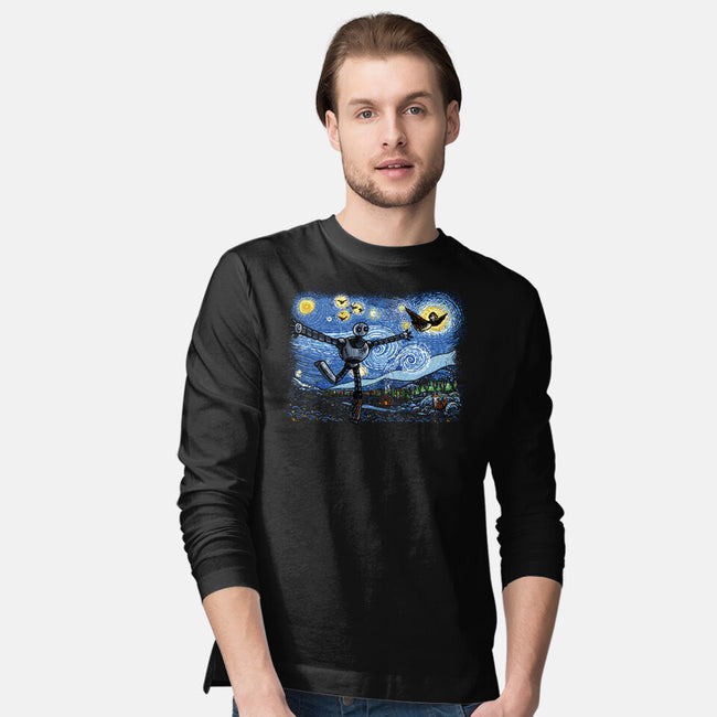 Starry Wild Night-Mens-Long Sleeved-Tee-Wenceslao A Romero