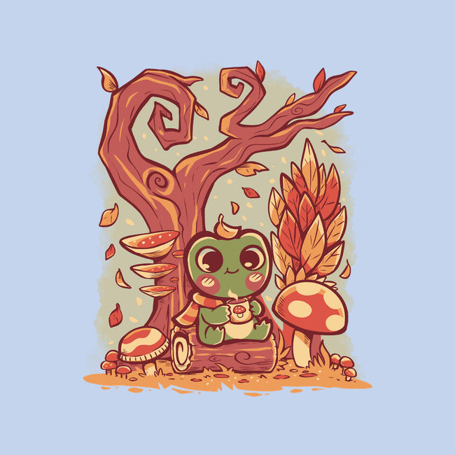 Cozy Autumn Days Frog-None-Glossy-Sticker-TechraNova