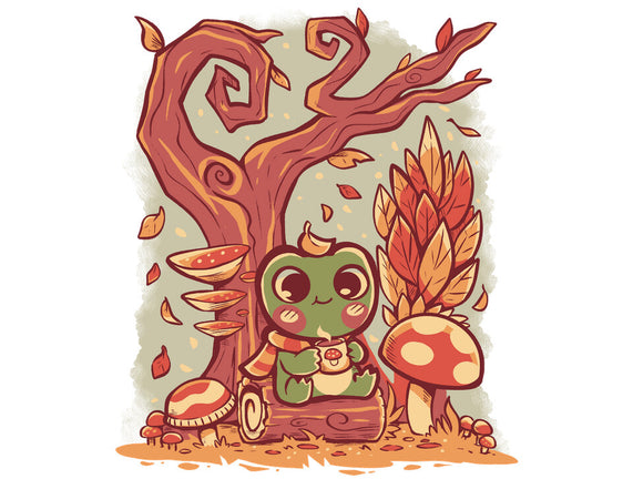 Cozy Autumn Days Frog