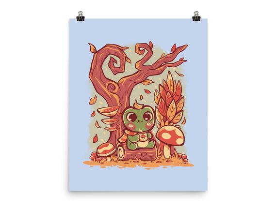 Cozy Autumn Days Frog