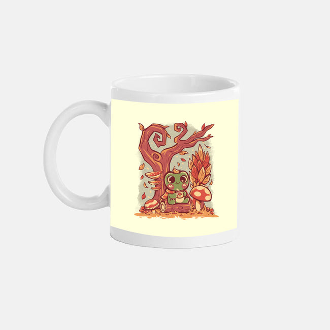 Cozy Autumn Days Frog-None-Mug-Drinkware-TechraNova