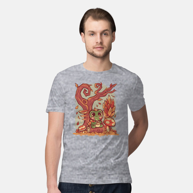 Cozy Autumn Days Frog-Mens-Premium-Tee-TechraNova