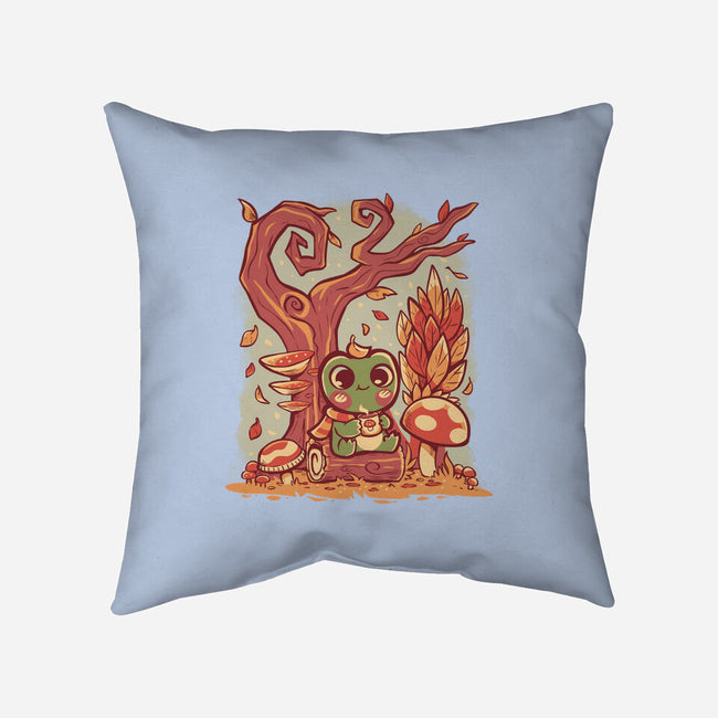 Cozy Autumn Days Frog-None-Removable Cover w Insert-Throw Pillow-TechraNova