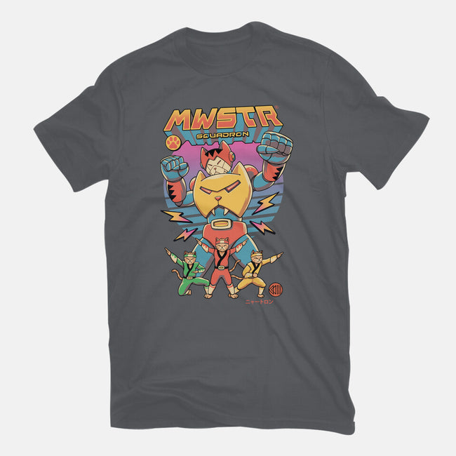 Meowster Squadron-Unisex-Basic-Tee-vp021