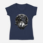 Inside The Labyrinth-Womens-V-Neck-Tee-zascanauta