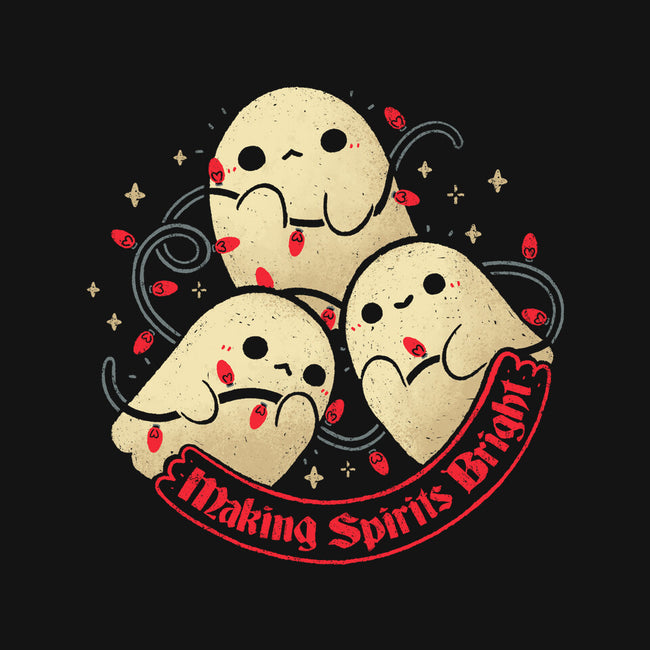 Cute Ghosts Making Spirits Bright-Unisex-Baseball-Tee-xMorfina