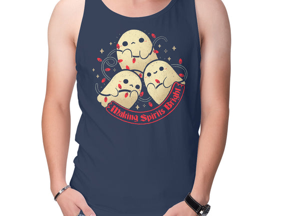 Cute Ghosts Making Spirits Bright