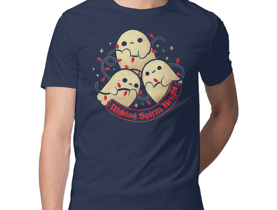 Cute Ghosts Making Spirits Bright