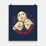 Cute Ghosts Making Spirits Bright-None-Matte-Poster-xMorfina