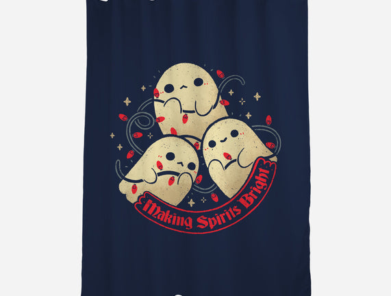 Cute Ghosts Making Spirits Bright