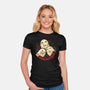 Cute Ghosts Making Spirits Bright-Womens-Fitted-Tee-xMorfina