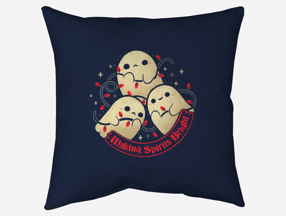 Cute Ghosts Making Spirits Bright