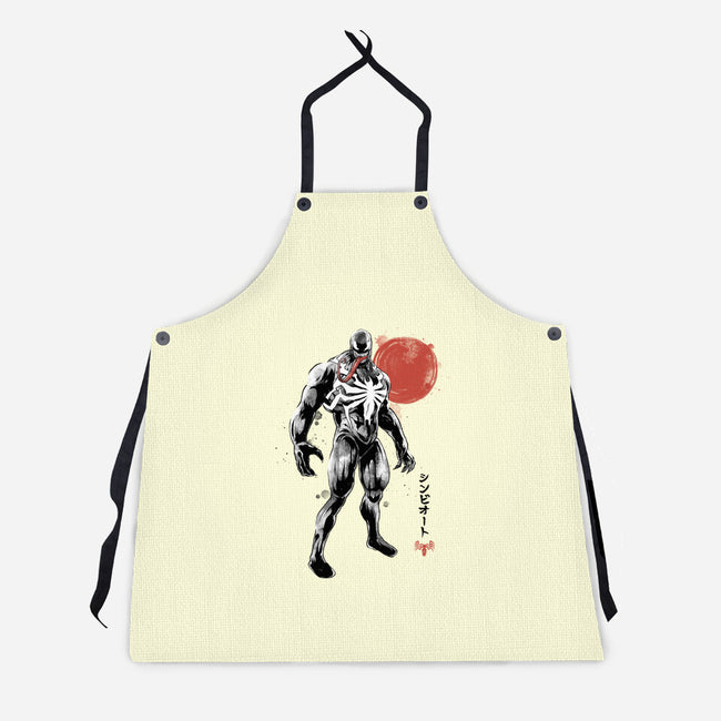 Dark Symbiote Sumi-e-Unisex-Kitchen-Apron-Astrobot Invention