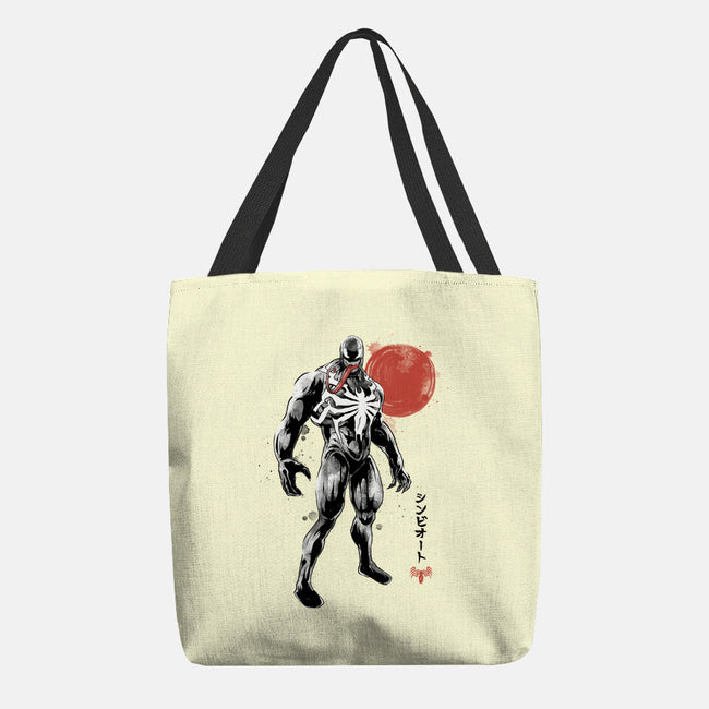 Dark Symbiote Sumi-e-None-Basic Tote-Bag-Astrobot Invention