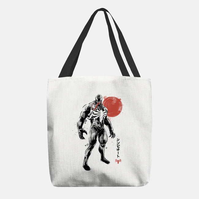 Dark Symbiote Sumi-e-None-Basic Tote-Bag-Astrobot Invention