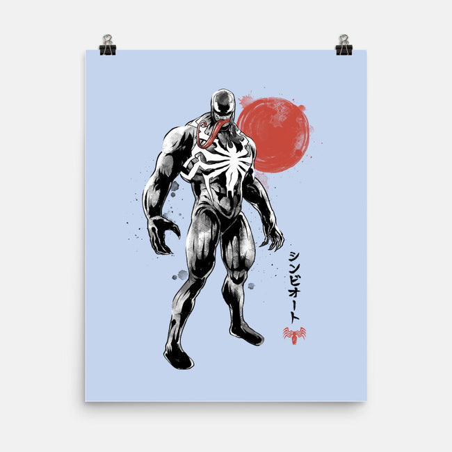 Dark Symbiote Sumi-e-None-Matte-Poster-Astrobot Invention