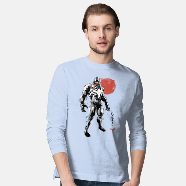 Dark Symbiote Sumi-e-Mens-Long Sleeved-Tee-Astrobot Invention