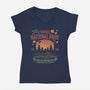 Talk To Bears-Womens-V-Neck-Tee-teesgeex