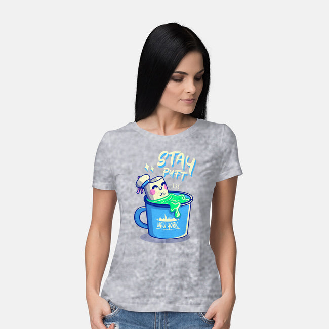 Marshmallow Time-Womens-Basic-Tee-Donnie