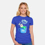 Marshmallow Time-Womens-Fitted-Tee-Donnie