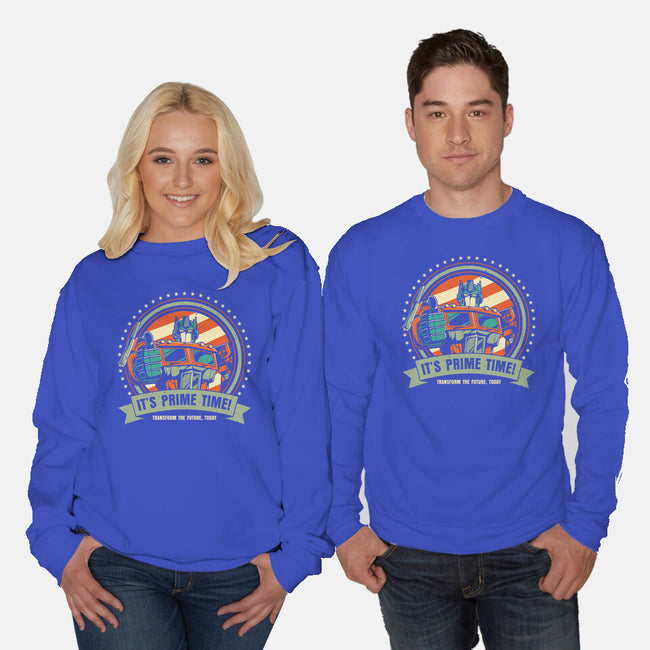 Prime Time-Unisex-Crew Neck-Sweatshirt-retrodivision