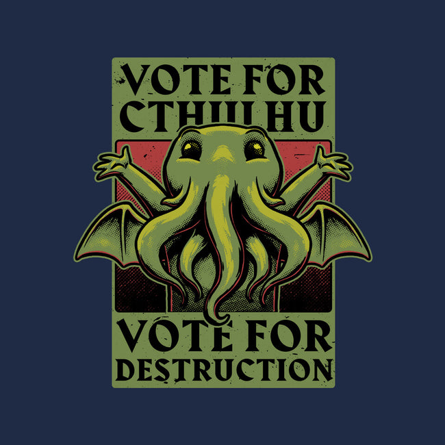 Vote Cthulhu Destruction-Mens-Heavyweight-Tee-Studio Mootant