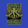 Vote Cthulhu Destruction-Womens-Off Shoulder-Tee-Studio Mootant