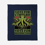 Vote Cthulhu Destruction-None-Fleece-Blanket-Studio Mootant