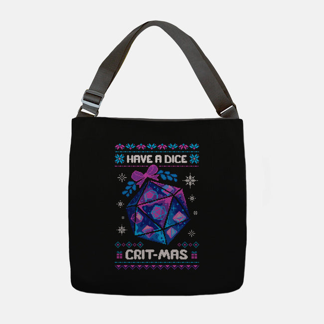 Have A Dice Crit-mas-None-Adjustable Tote-Bag-ricolaa