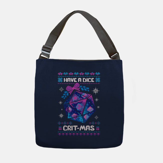 Have A Dice Crit-mas-None-Adjustable Tote-Bag-ricolaa