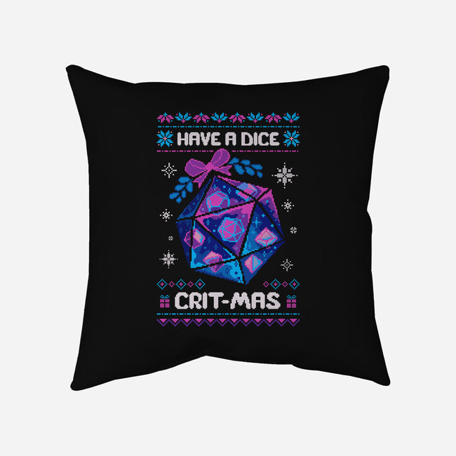 Have A Dice Crit-mas-None-Removable Cover w Insert-Throw Pillow-ricolaa