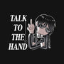 Talk To The Hand-None-Fleece-Blanket-naomori