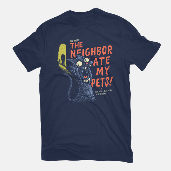 The Neighbor Ate My Pets-Mens-Heavyweight-Tee-Wenceslao A Romero