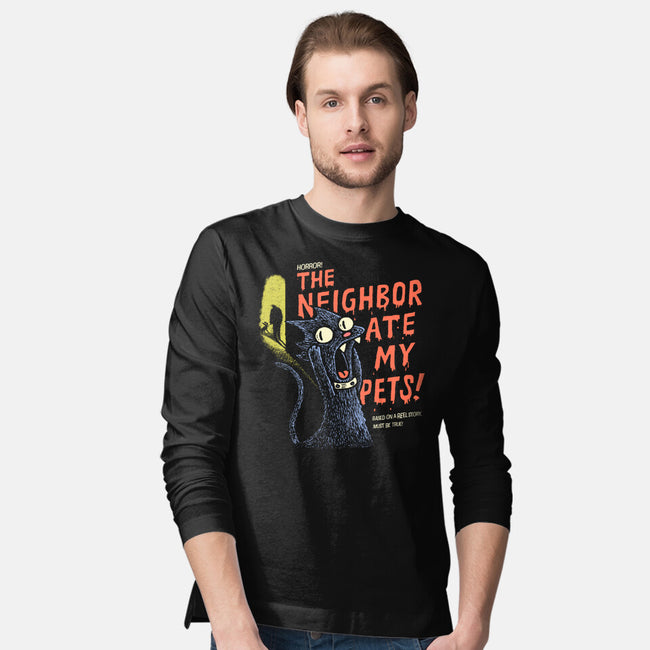 The Neighbor Ate My Pets-Mens-Long Sleeved-Tee-Wenceslao A Romero