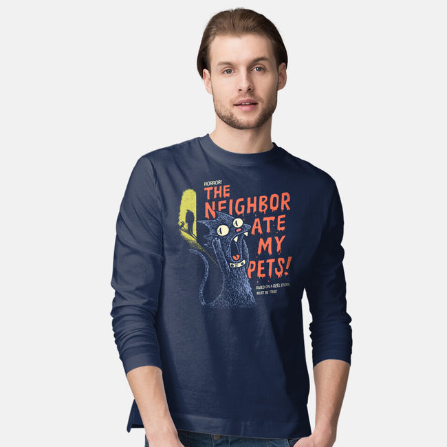 The Neighbor Ate My Pets-Mens-Long Sleeved-Tee-Wenceslao A Romero