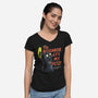 The Neighbor Ate My Pets-Womens-V-Neck-Tee-Wenceslao A Romero