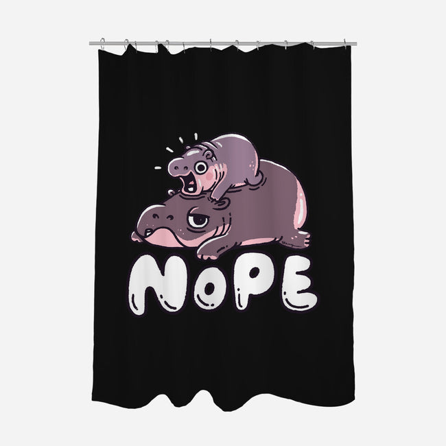 No Moo-None-Polyester-Shower Curtain-Wenceslao A Romero