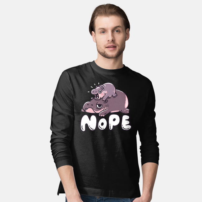 No Moo-Mens-Long Sleeved-Tee-Wenceslao A Romero