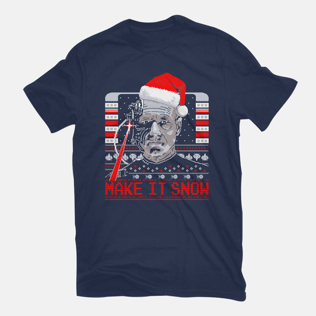 Make It Snow Christmas-Youth-Basic-Tee-rocketman_art